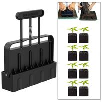 Soil Block Maker 2 inch Manual Quad Blocker Quickly Make Convenient Blocking Tool for