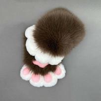 Cartoon Plush Cat Paw Gloves Squeaky Kig Cat Claw Mittens Kawaii Cosplay Costume Gloves  Party