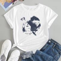 Vintage Graphic T-shirt Funny Smoking Cigarette Chihuahua Dog Meme Gift T-Top 4XL