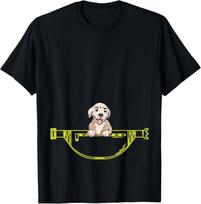 Puppy Dog in a fanny pack cute pup in a bag T- Shirt S