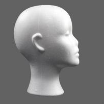 Female Foam Wig Head, Hairpiece Stand Head Display Multipurpose Mannequin Style