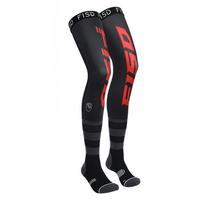 Elasticity Motorcycle Knee Braces Ice Silk Compression Motocross Knee Socks Anti-slip Cool Patterns Motorcycle Sports Sock L