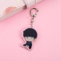 1/5Pcs Anime Figures Mob Psycho 100 Acrylic Keychain Cute Backpack Pendant Funny Bag Charms Accessories Decoration Holiday Gifts 5cm