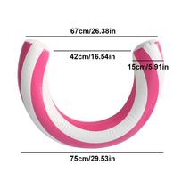Swim Inflatable U Shape Buoyancy Stick Arc Buoyancy Stick for Fun Summer Swimming Pool Accessory for All Ages Air Noodles Stick rožinė