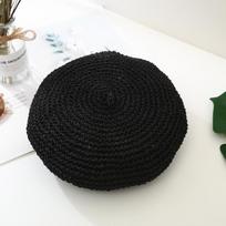 Summer Weave Beret Female Straw Hats For Women Spring Autumn Flat Sun Hat Breathable Casual Holiday Artist Beach Cap Chapeau