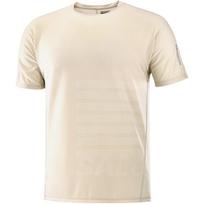 Salomon Sense Aerographic Soft Comfortable Quick-Drying Breathable Odor-Resistant Short Sleeve T-Shirt Men Tops Off-White LC2319500 S