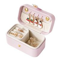 Portable Jewelry Storage Box Sophisticated Jewelry Case With Plush Interior For Secure Jewelry Protect