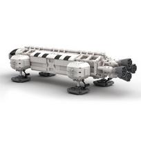 MOC Naujoji kosmoso 1999 m. Erelio erdvėlaivis Kosmodromas Statybiniai kaladėlės Šaudyklės paleidimo centras Lėktuvų kaladėlės Idėjos Žaislai Vaikų dovanos