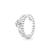 Pandora Princess galvos papuošalo žiedas Sidabriniai moteriški žiedai 190880CZ 50