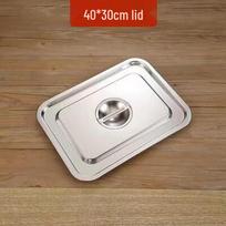 304 Stainless Steel Deep Rectangular Food Pan with Lid