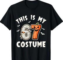 This is My Halloween 67 Costume Number 6 7 Meme T-Shirt 2XL