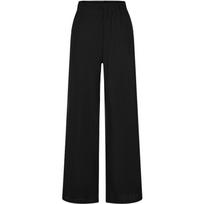 JZ Women's Minimalist Wide-Leg Casual Pants L vienspalvė juoda spalva