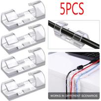 Desktop Cable Organizer Clips Cord Holder Wire Manager for USB Charger Data Line Workstation Cable Management Bobbin Winder Tool