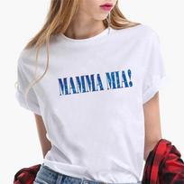 Mamma Mia t shirt Women streetwear 80s Punk Breathable Comfortable Psychedelic tshirt 80s Colorful Trendy Y2k 2000s kawaii S