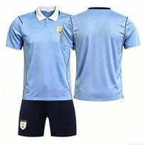 2627 World Cup National Team Uruguay Home No. 4 Araujo Jersey 15 Valverde Football Uniform Set 22#