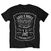 Guns N Roses 'Paradise City Label' T Shirt - NEW OFFICIAL Unisex T-Shirt S įvairiaspalvis