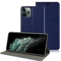 Etui Z Klapką Portfel Alogy Skórzane Obudowa Do Apple Iphone 11 Pro Granatowe