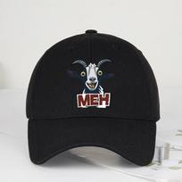 Goat Head “Meh” Print Soft-Top Baseball Cap Soft, Comfortable, Breathable, Adjustable Playful, Quirky, Trendy, Fashionable Unise All-Match Trendy