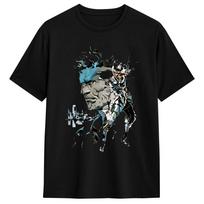 Men's T-Shirt Metal Gear Solid Snake MGS Crazy Pure Cotton Tee Shirt Short Sleeve  T Shirt Crewneck Clothing 4XL 5XL 6XL S įvairiaspalvis