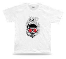 Skeleton Snorkeling Gear Moster Floral awesome tshirt design special gift tee S įvairiaspalvis