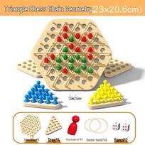 Muwazi Wooden Children's Chain Chess Board Game
