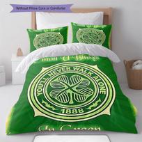 Celtic Football Club Patalynės Antklodės Komplektas Antklodės Užvalkalas Pagalvės Užvalkalas Namų Dekoras Gimtadienio Dovana (1 * antklodės užvalkalas + 2 * pagalvės užvalkalai, be šerdies) 135x200cm