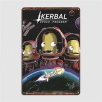 DORA Tin Sign Kerbal Space Program Metal Sign Plates Pub Garage Cinema Garage Printing Tin Sign Poster 20x30cm（7.8x11.8inch）
