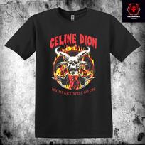 26 Celine Dion - My Heart Will Go On Metalo Roko Marškinėliai Unisex Medvilniniai T-SHIRT S-3XL Unisex Marškinėliai S įvairiaspalvis