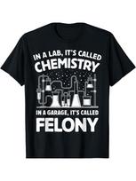 Funny Chemistry-Themed T-Shirt for Men & Women - Soft Cotton, Casual Fit, P S įvairiaspalvis