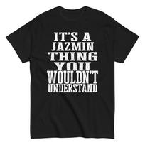 Its a Jazmin Thing Family Reunion First Last Squad Name T Shirt S įvairiaspalvis