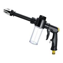 High Pressure Foam Sprayer Gun with Adjustable Nozzle and Soap Dispenser for Garden Watering Car Washing Cleaning One Size