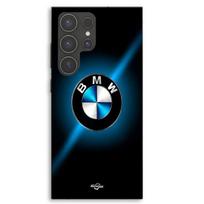 Phone case - MANIACASE - Samsung Galaxy S23 Ultra - Silicone TPU - BMW Logo - Shiny black and blue juoda