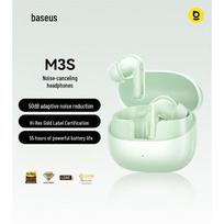 Baseus Bowie M3s In-Ear Noise-Cancelling Bluetooth Earbuds žalia
