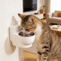 Pet Water Dispenser Fun Simulation Closestool Water Dispenser Cat Dog Bowl Removable Stainless Steel Pet Cat Dog Drinking Bowl 1PC