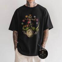 Rebis Alchemical Great Work Hermaphrodite Androgynous T-Shirt S įvairiaspalvis