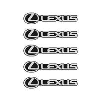 Emblems 5/10Pcs 3D Aluminum Car Audio Stereo Speaker Badge Emblem Sticker For Lexus GX470 RX330 Ct200h IS200 RX450h IS300h NX300