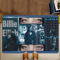 B-Billie Singer E-Eilish Kitchen Mat Kids Room Bedroom Decoration Balcony Anti-Slip Doormat Living Room Alfombra 40cm x 60cm