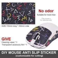 15*11cm DIY Anti-Slip Wireless Gaming Universal Style Mouse Sticker Sweat-Proof Mouse Grip Tape Wear-Resistant PC Desktop Laptop