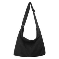 Simple Solid Color College Shoulder Bag Women Male Student Canvas Crossbody Bag Men Cool Schoolbags Female Travel Messenger Bags 39cm x13cm x35cm juoda