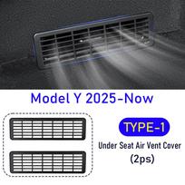 For Tesla Model 3 Y Juniper 2025 2026 Under Seat Rear Air Vent Protect Cover Anti-block Backseat Outlet Grille Mesh Accessories