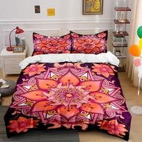 Mandala with floral accents. Bedding sets Duvet cover sets Duvet covers Pillowcases(1 * Duvet Cover 2 * Pillowcases without duvet insert) 135x200cm