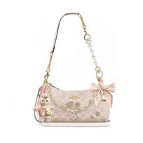 COACH shoulder bag [Customized bag] Teri 24 classic presbyopic Logo zipper closure, pendant, scarf, bow, printing, extension Yuelinzhi basic model balta