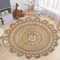 Mandala Apvalus kilimas, Boho Rankų darbo Neslystantis grindų kilimėlis, Svetainės Miegamojo Dekoravimo Kilimas Miegamojo Dekoras Kilimai Svetainei 60cmx60cm