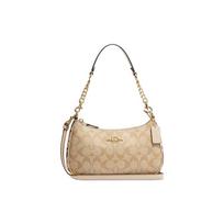 COACH Teri 25 classic presbyopia printed PVC armpit bag mahjong bag hand shoulder bag small size women's off-white balta