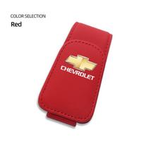 Magnetic Car Visor Sunglasses Clip Holder Auto Leather Glasses For Chevrolet Camaro Equinox Traverse Montana Silverado Suburban