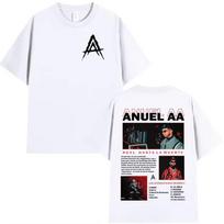 2026 Summer Mens Letter Portrait Printed Hip Hop Cool Round Neck Tshirt Retro Large Street 100 Cotton Outdoor Short Sleeve M
