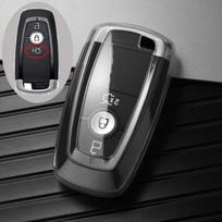 TPU automobilio nuotolinio valdymo pulto rakto dėklo dangtelis, skirtas Ford Edge Fusion Mustang Explorer F150 F250 F350 Ecosport Protector Laikiklis be rakto skaidri