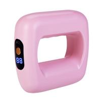 Adjustable Speed Electric Fascia Massage Ring Ergonomic Muscle Handheld Massager  Back Waist Leg rožinė