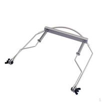 Chrome Adjustable 10 Holes Harmonica Holder Mouth Neck Hands Stand Rack