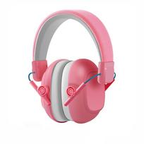 Noise Reduction Ear Cancelling Headphones Ear Defenders Anti-Noise Earmuffs  Study Sleep rožinė
